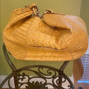 Brahmin yellow shoulder bag